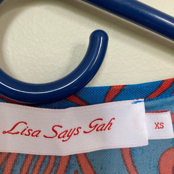 Lisa Says Gah Alex Mesh Tee - Wild Hearts Blue / XS - Picture 4 of 4